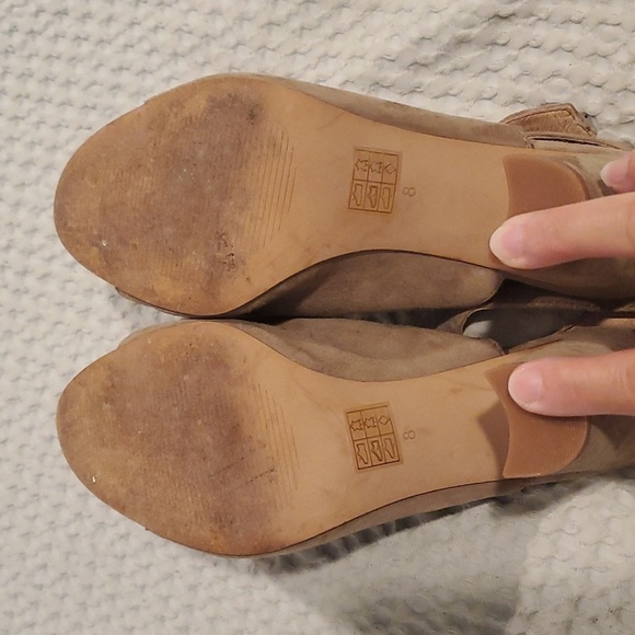 Madewell The Irene Suede Open Toe Mule Sandal Size 8 (#21) - Picture 6 of 6